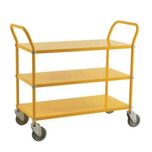 Wagen mit Metallböden - 3 Böden - Traglast 250 kg
