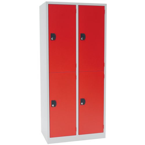 Vestiaire multicases Modulo - 1 à 3 colonnes - Sur socle - Manutan Expert