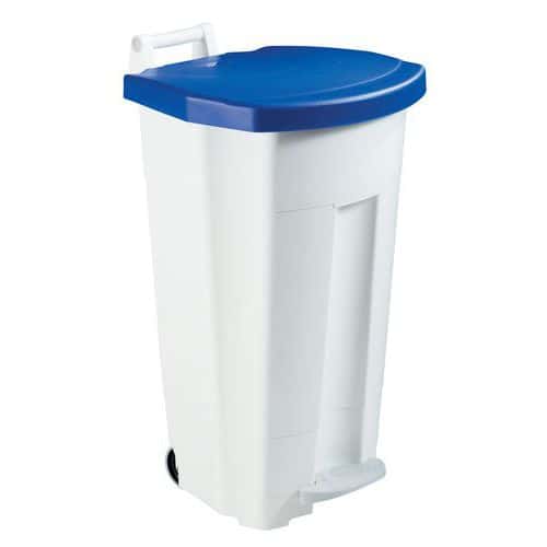Fahrbarer Abfallbehälter mit Pedal - 90 l