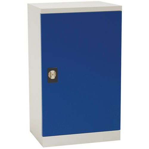 Niedriger Werkstattschrank Magic - ohne Zwischenwand - Manutan, Max. Belastung: 100 kg, Werkstoff: Stahl
