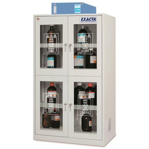 Sicherheitsschrank mit integriertem Filter - doppelwandige Glastür - Exacta