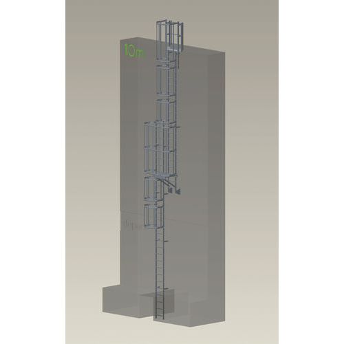 Kompletter Steigleitersatz - Höhe 10,25 m