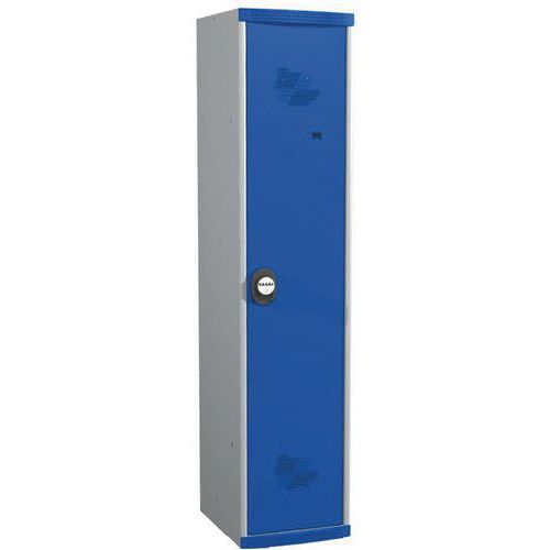 Spind Seamline Optimum® mit 1 Säule - Säulenbreite 400 mm - auf Sockel - Acial