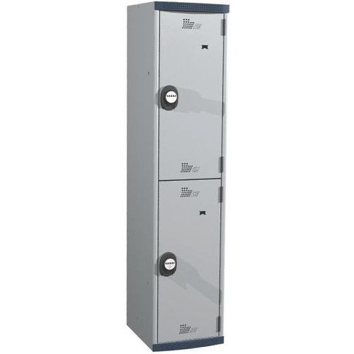 Vestiaire 2 cases penderie Seamline Optimum® - 1 colonne largeur 400 mm - Sur socle - Acial Vestiaire 2 cases penderie Seamline Optimum® - 1 colonne largeur 400 mm - Sur socle - Acial