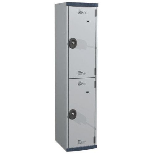 Vestiaire 2 cases Seamline Optimum® - 1 colonne 400 mm socle - Acial