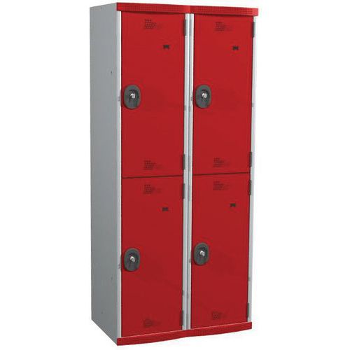 Vestiaire 4 cases Seamline Optimum® - 2 colonnes 400 mm socle - Acial