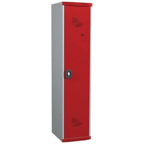 Spind Seamline Optimum® mit 1 Säule - Säulenbreite 400 mm - auf Sockel - Acial