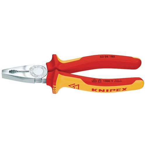 Isolierte und verchromte Universalzange Knipex, 1000 V VDE