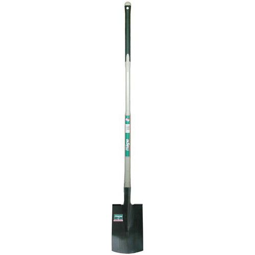 Spaten, Werkstoff: Stahl, Handgrifflänge: 110 cm, Länge: 28 cm, Gewicht: 2.445 kg, Breite: 17 cm