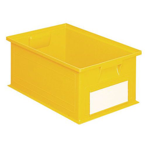 Stapelbarer Behälter - Gelb - Länge 200 bis 630 mm - 3,6 bis 85 L, Gesamtinhalt: 28 L, Gesamthöhe: 200 mm