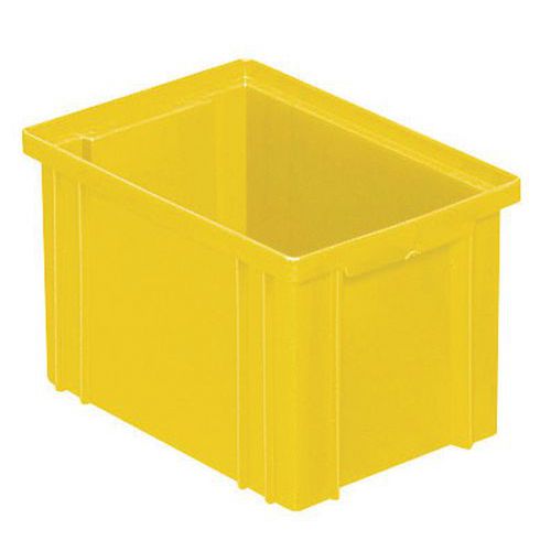 Stapelbarer Behälter - Gelb - Länge 200 bis 630 mm - 3,6 bis 85 L