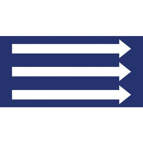 Marqueurs avec flèches (DIN 2403), bleu avec flèches blanches