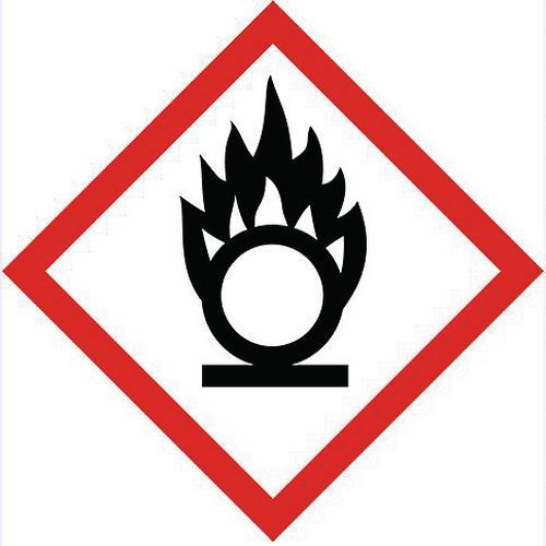 Gefahrstoffaufkleber Brandfördend