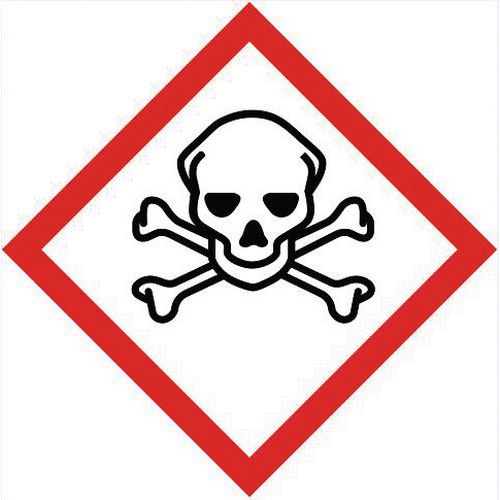 Gefahrstoffaufkleber Akute Toxizität