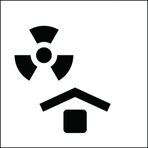 Étiquettes adhésives d'expédition Protéger des sources radioactives