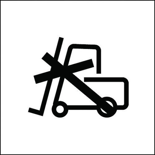 Étiquettes adhésives d'expédition Utilisation du chariot élévateur interdite