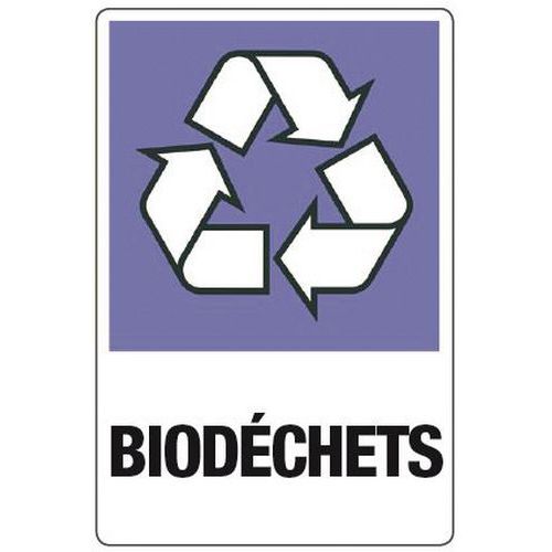 Étiquettes adhésives pour tri sélectif Biodéchets