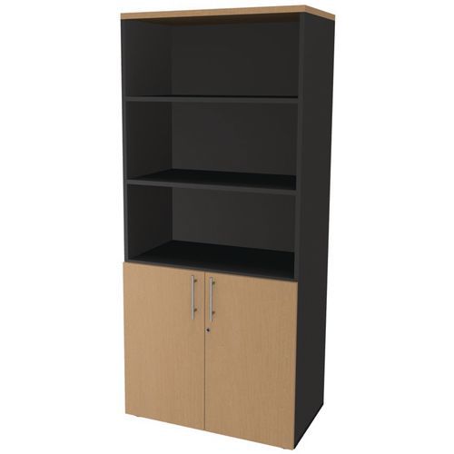 Bibliotheksschrank 2 Türen niedrig Bibliotheksschrank 2 Türen niedrig