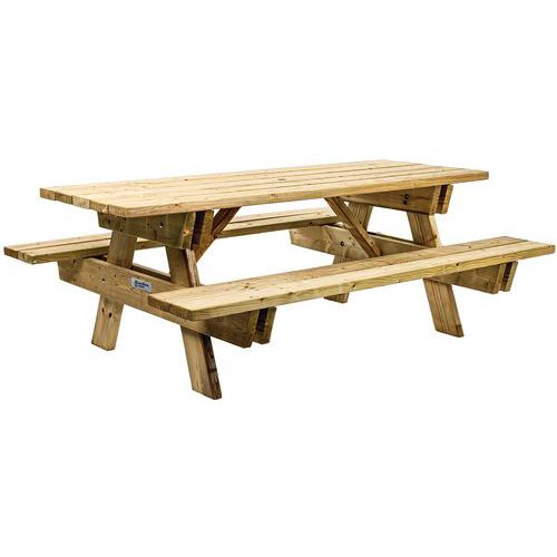 Table de pique-nique robuste 110kg - Manutan