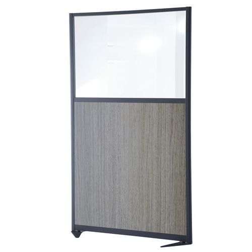 Moderne Trennwand - Halbverglaste Wand - Höhe 150 cm