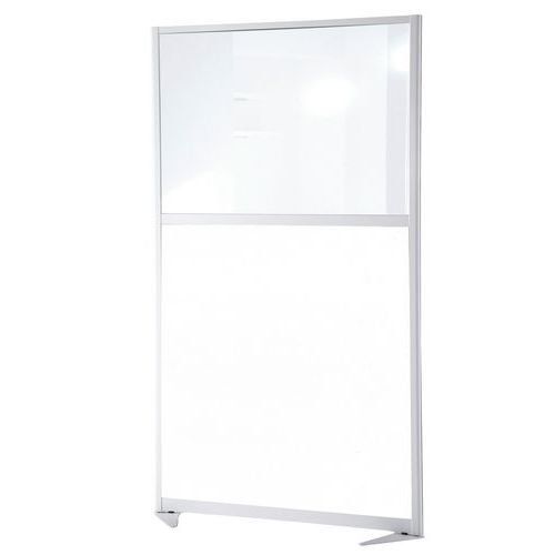 Cloison de séparation tendance - Panneau semi-vitré - Hauteur 150 cm