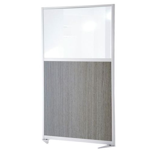Moderne Trennwand - Halbverglaste Wand - Höhe 150 cm