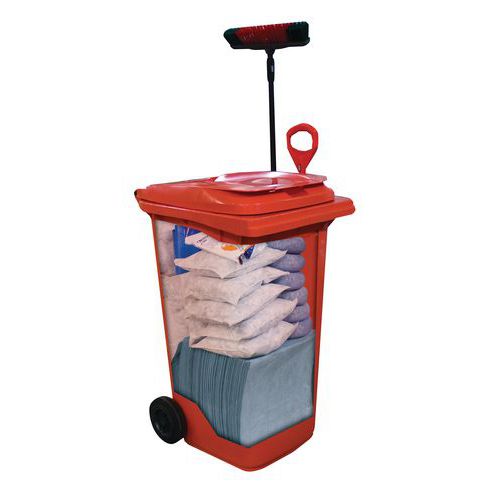 Fahrbarer Behälter mit Absorptionsmittelset 260 l Ikasorb® Fahrbarer Behälter mit Absorptionsmittelset 260 l Ikasorb®
