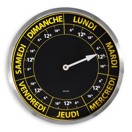 Uhr Contraste Hebdo Ø30 cm - Orium