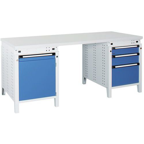 Établi Function 200 avec tiroirs et caissons