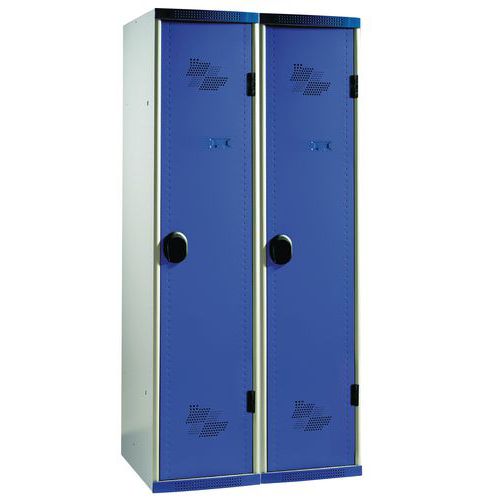 Vestiaire 2 colonnes Seamline Optimum® 400 mm sur socle - Acial