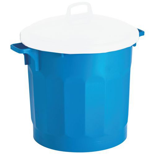 Poubelle agroalimentaire sans couvercle HACCP - 75 L