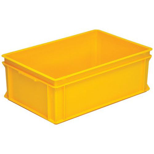 Bac gerbable norme Europe jaune RAKO - 10 à 42 L