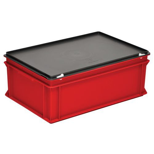 Bacs à couvercle RAKO rouge - 400x300mm - 10 à 60 L