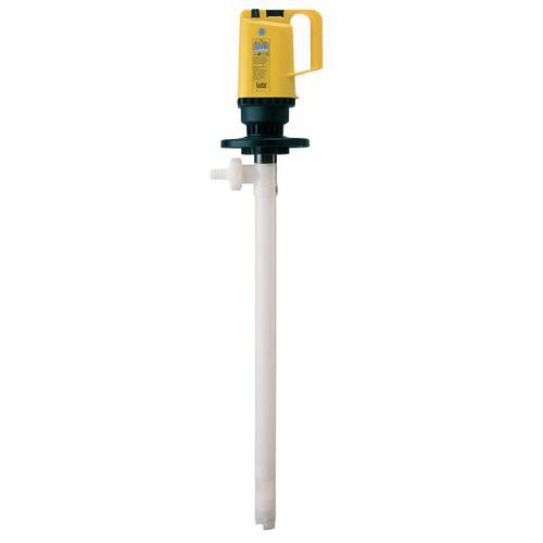 Pompe vide-fût PVDF - Moteur électrique
