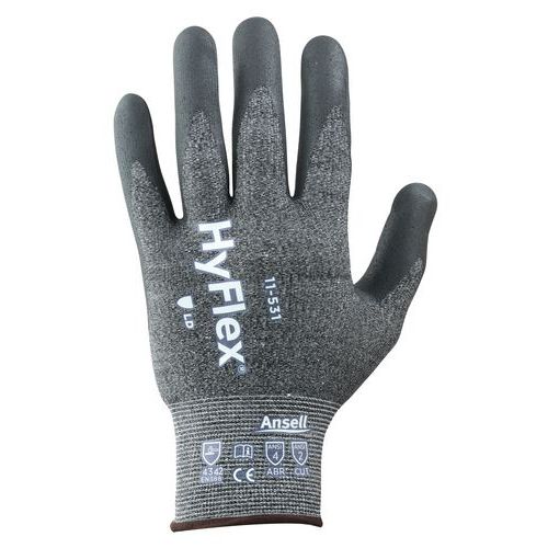 Handschuhe Hyflex 11-531, Materialbeschichtung: Nitril, Material: Nylon, Oberflächenbeschichtung: Hand