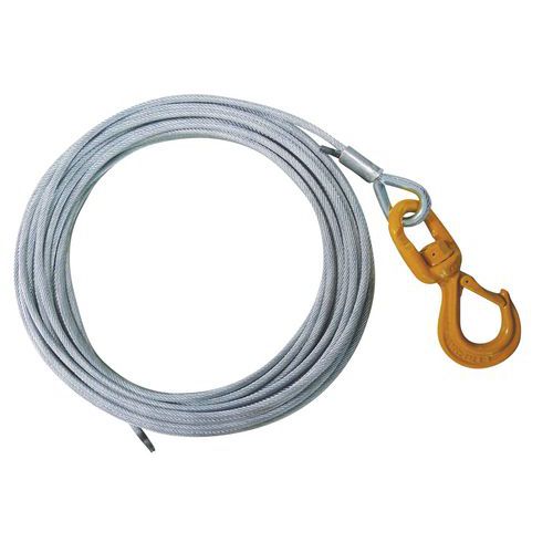 Meter Kabel mit Haken - 1. Meter Kabel Ø 8 bis 13 mm Meter Kabel mit Haken - 1. Meter Kabel Ø 8 bis 13 mm