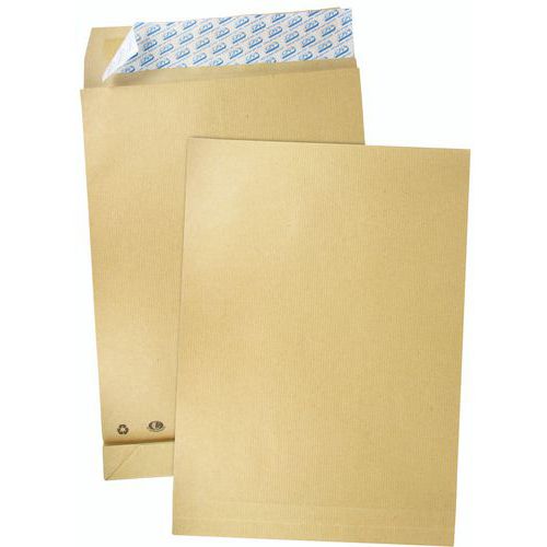 Versandtasche aus braunem Kraftpapier 120 g - mit 3 cm langen Falten - 50 Stück Versandtasche aus braunem Kraftpapier 120 g - mit 3 cm langen Falten - 50 Stück