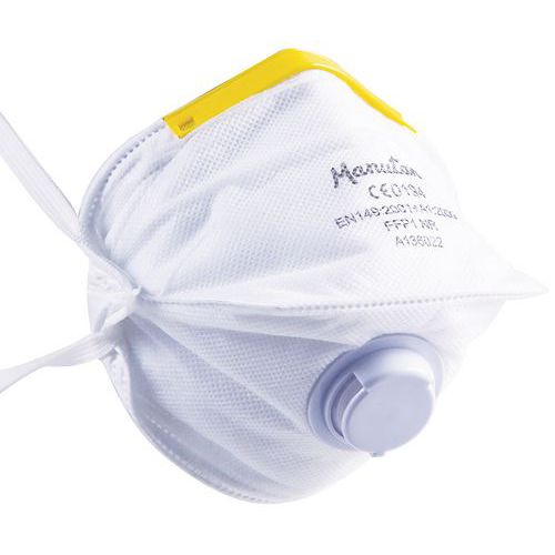 Demi-masque respiratoire pliable à usage unique FFP1 - Manutan