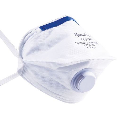 Demi-masque respiratoire pliable à usage unique FFP2 - Manutan Expert