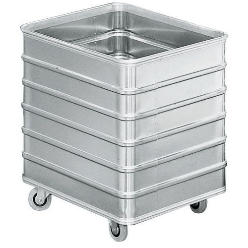 Wagen ohne Abdeckung mit Aluminiumwänden