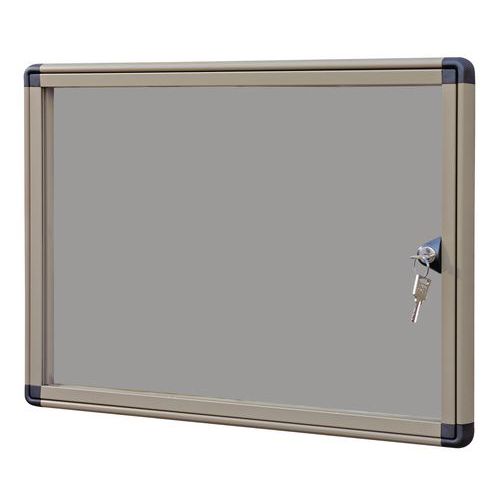 Außenvitrine Alcor - Rückwand aus Aluminium - Tür aus Plexiglas