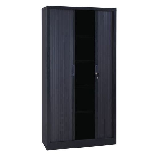 Hoher Rollladenschrank im Set - Breite 120 cm - Manutan, Gesamthöhe: 198 cm, Gesamtbreite: 120 cm