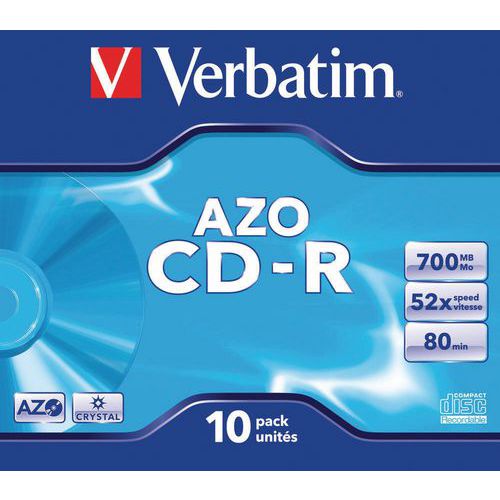 CD-R 52X AZO Crystal Verbatim