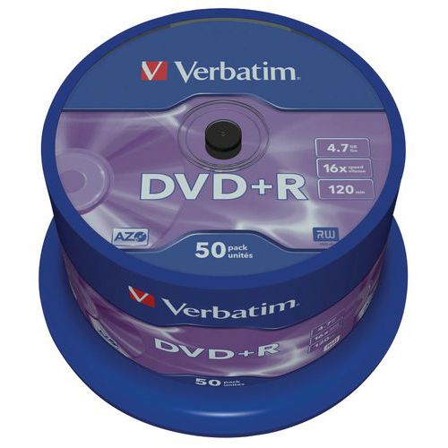 DVD+R 16x Matt Silver 25er- und 50er-Pack - Verbatim