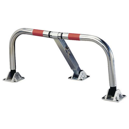 Parkplatz-Sperrbügel mit Dämpfern - Zylinderschloss