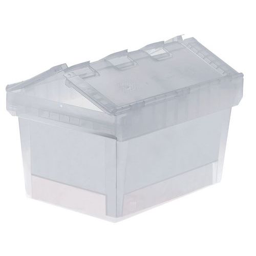 Multifunktionsbehälter mit doppeltem Klappdeckel - Länge 600 mm - 36 bis 72 L