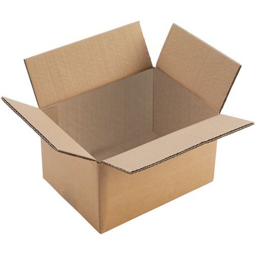 Caisse carton recyclée - Double cannelure - Manutan Expert