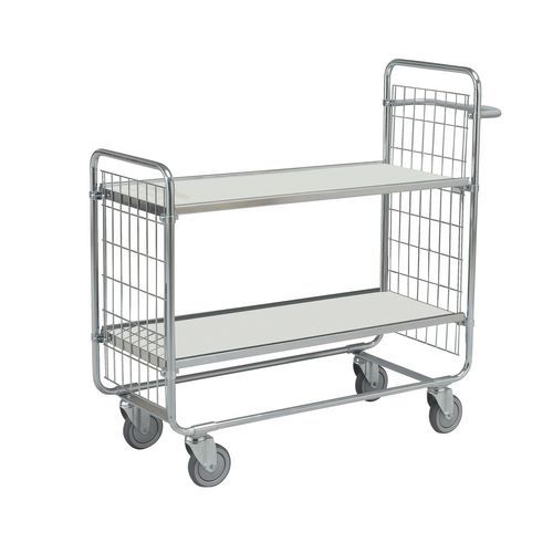 Servierwagen mit Holzböden - 2 Fachböden - Tragkraft 200 kg