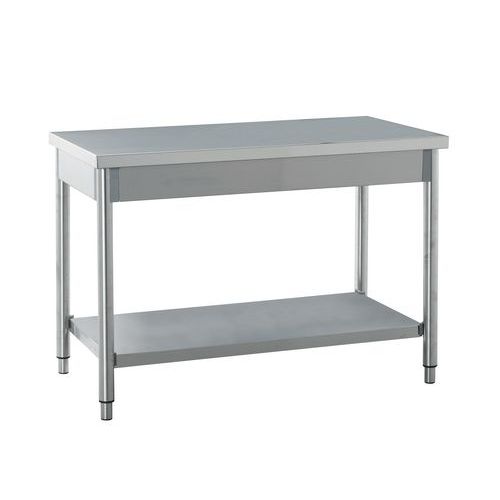 Table de travail en acier inoxydable Table de travail en acier inoxydable