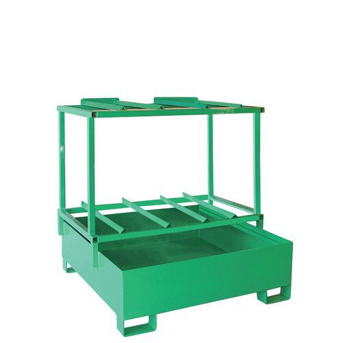 Bac de rétention métallique horizontal - 440 L - Sameto Technifil Bac de rétention métallique horizontal - 440 L - Sameto Technifil